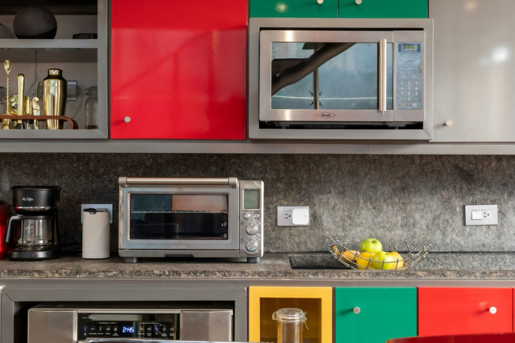 Kitchen with different colours