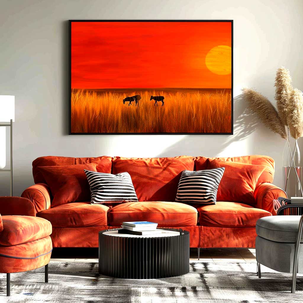 Orange Color in Wall Art