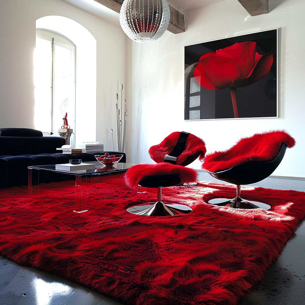 Red Color in Wall Art